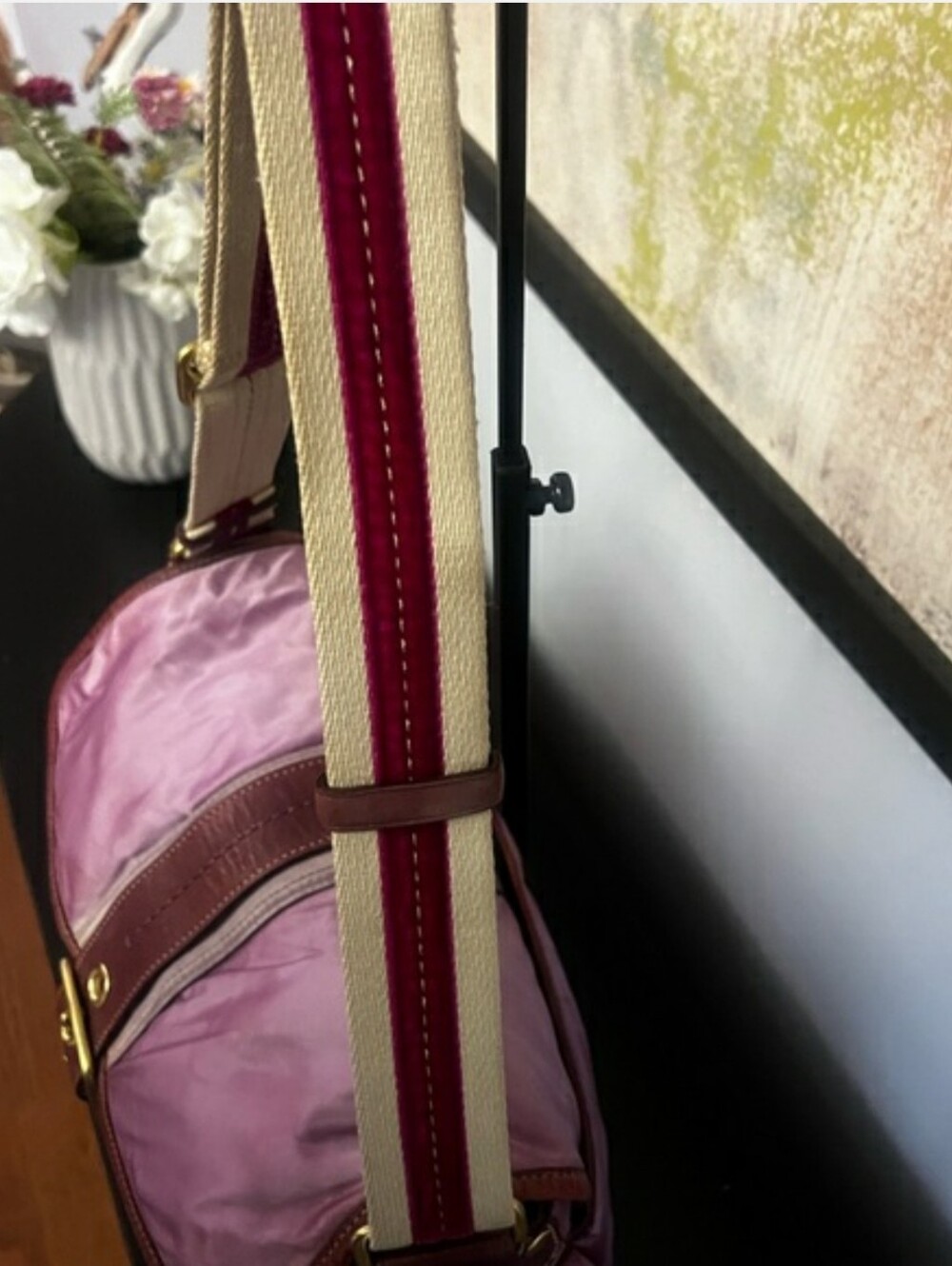 RARE! Vintage Coach Y2K Sateen Buckle Flap Bag w/ Suede & Adjustable Strap - Picture 10 of 15